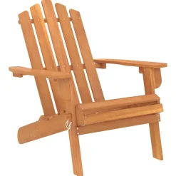 vidaXL Juego de muebles de jardín Adirondack 3 piezas madera acacia Marrón Discount