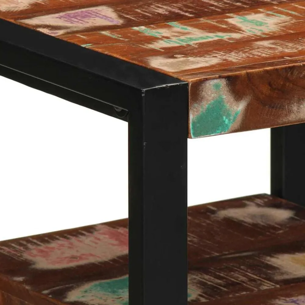 vidaXL Conjuntos De Muebles-Juego de muebles de baño 2 pcs Marrón Madera reciclada maciza