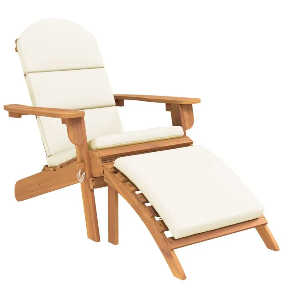 vidaXL Muebles De Jardín-Juego de muebles de jardín Adirondack 3 piezas madera acacia