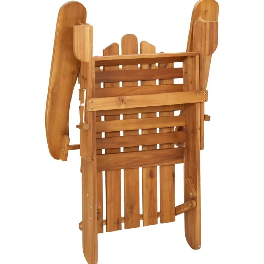 vidaXL Muebles De Jardín-Juego de muebles de jardín Adirondack 3 piezas madera acacia