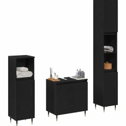 vidaXL Conjuntos De Muebles-Juego de muebles de baño 3 pcs 30 x 30 x 190 cm