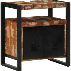 vidaXL Juego de muebles de baño 2 pcs Madera sólida recuperada New