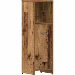vidaXL Conjuntos De Muebles-Juego de muebles de baño 4 piezas madera ingeniería envejecida