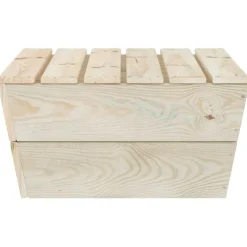 vidaXL Muebles De Jardín-Juego de muebles de jardín 2 piezas madera de abeto impregnada