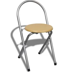 vidaXL Conjuntos De Muebles-Juego de muebles de barra de cocina plegable con 2 sillas