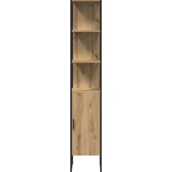 vidaXL Juego de muebles de baño con estante 3 pcs Roble artesanal Roble artisan Discount