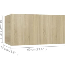 vidaXL Muebles Tv-Juego de muebles de salón 8 piezas