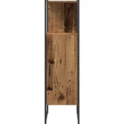 vidaXL Juego de muebles de baño 3 pcs Marrón Madera contrachapada Madera vieja