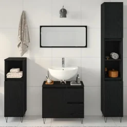 vidaXL Conjuntos De Muebles-Juego de muebles de baño 3 pcs 30 x 30 x 190 cm