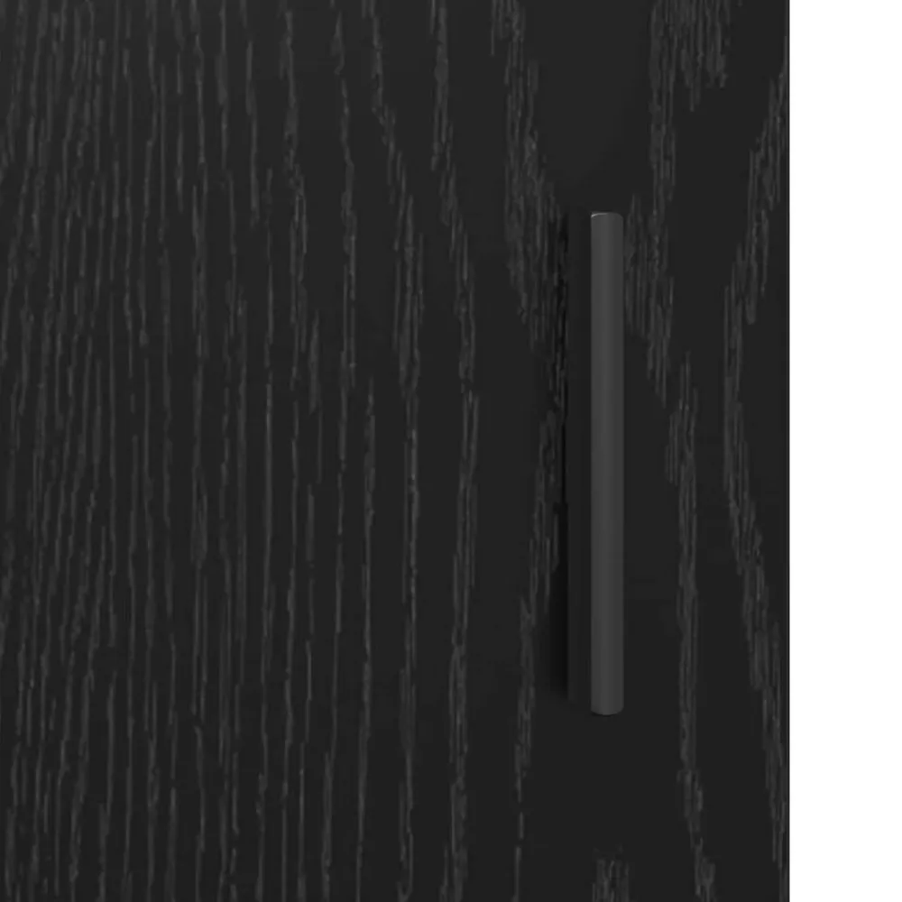 vidaXL Juego de muebles de baño 2 pcs Madera de ingeniería Roble negro Discount