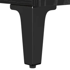 vidaXL Juego de muebles de baño 3 pcs Madera contrachapada Roble negro Hot