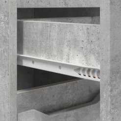 vidaXL Conjuntos De Muebles-Juego de muebles de baño con cajón Manual 3 pcs Gris Concreto