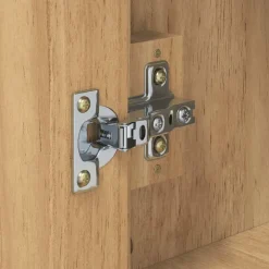 vidaXL Juego de muebles de baño con estante FLORO 2 pcs Marrón cera Marrón cera Clearance
