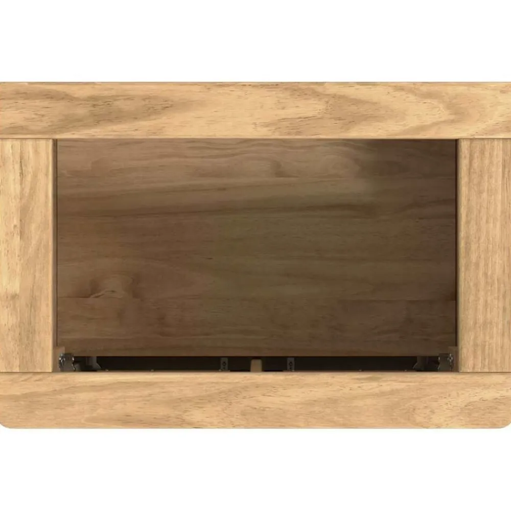 vidaXL Juego de muebles de baño con estante FLORO 2 pcs Marrón cera Marrón cera Clearance