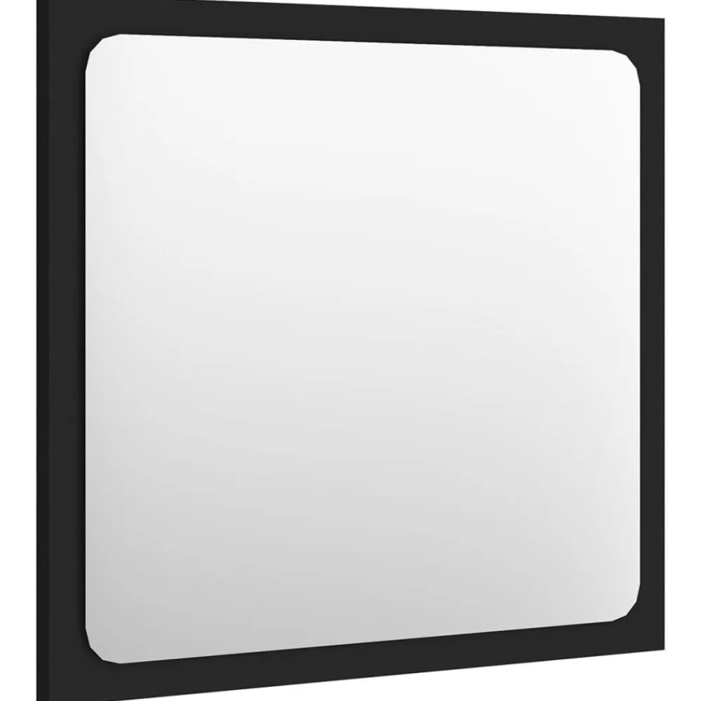 vidaXL Juego de muebles de baño madera de ingeniería Negro Outlet