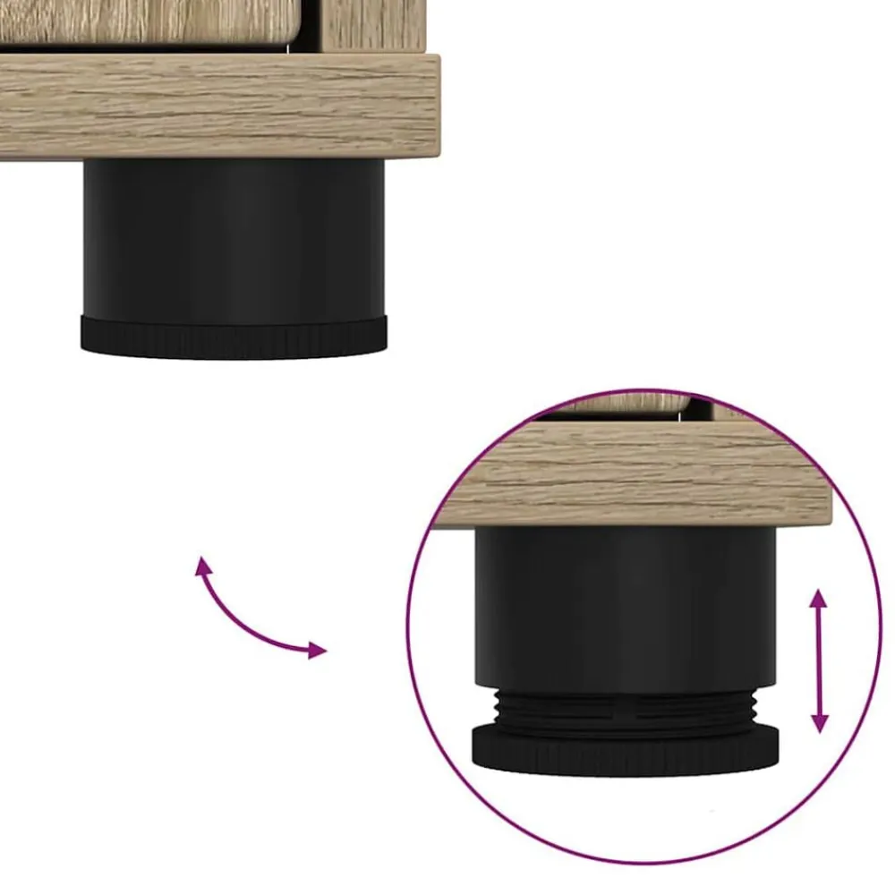 vidaXL Juego de muebles de baño con cajón con rueda 3 pcs Roble Sonoma Hot
