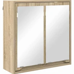 vidaXL Juego de muebles de baño con cajón con rueda 3 pcs Roble Sonoma Hot