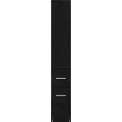 vidaXL Juego de muebles de baño 22 x 41 x 135 cm Roble negro Sale