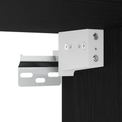 vidaXL Juego de muebles de baño 3 pcs Negro Madera contrachapada Roble negro