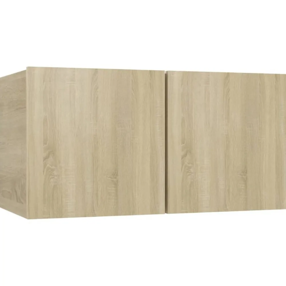 vidaXL Muebles Tv-Juego de muebles de salón 4 piezas