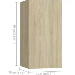 vidaXL Muebles Tv-Juego de muebles de salón 4 piezas