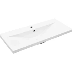 vidaXL Conjuntos De Muebles-Juego de muebles de baño 4 pcs Madera de ingeniería