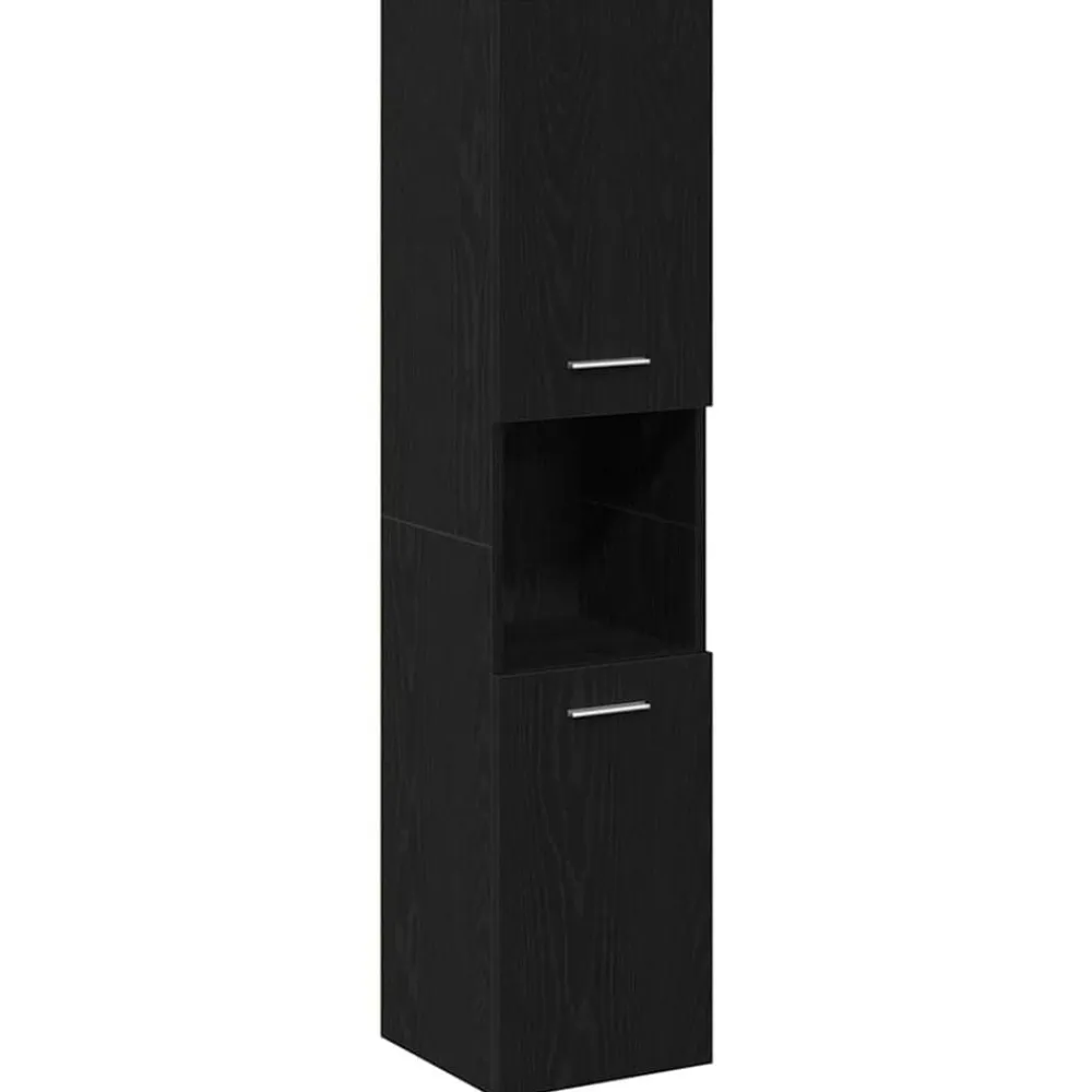vidaXL Conjuntos De Muebles-Juego de muebles de baño 4 pcs Madera de ingeniería