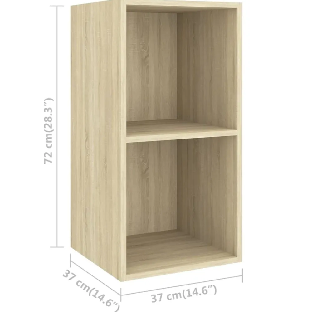 vidaXL Juego de muebles de salón 3 pzas madera ingeniería Roble Sonoma Online