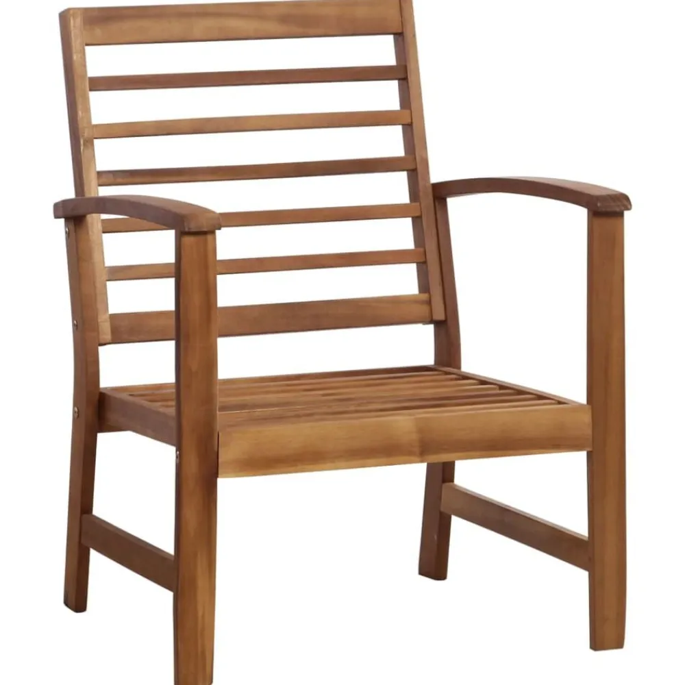 vidaXL Muebles De Jardín-Juego de muebles de jardín 4 piezas madera maciza de acacia