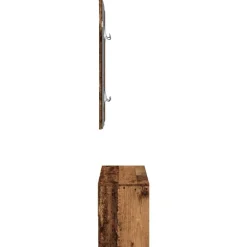 vidaXL Juego de muebles de recibidor madera ingeniería Madera antigua Best