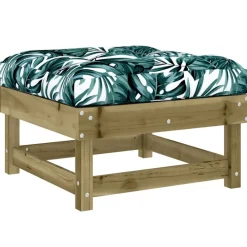 vidaXL Juego de muebles jardín 5 pzas y cojines madera pino impregnada Marrón Outlet