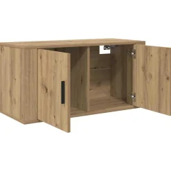vidaXL Juego de Muebles para Televisión Montados en la Pared 3 pcs Roble artisan Clearance