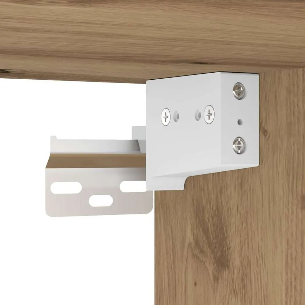 vidaXL Juego de Muebles para Televisión Montados en la Pared 3 pcs Roble artisan Clearance