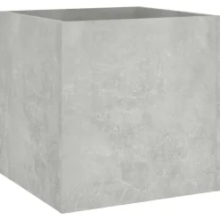 vidaXL Bancos-Juego de muebles recibidor madera contrachapada hormigón gris