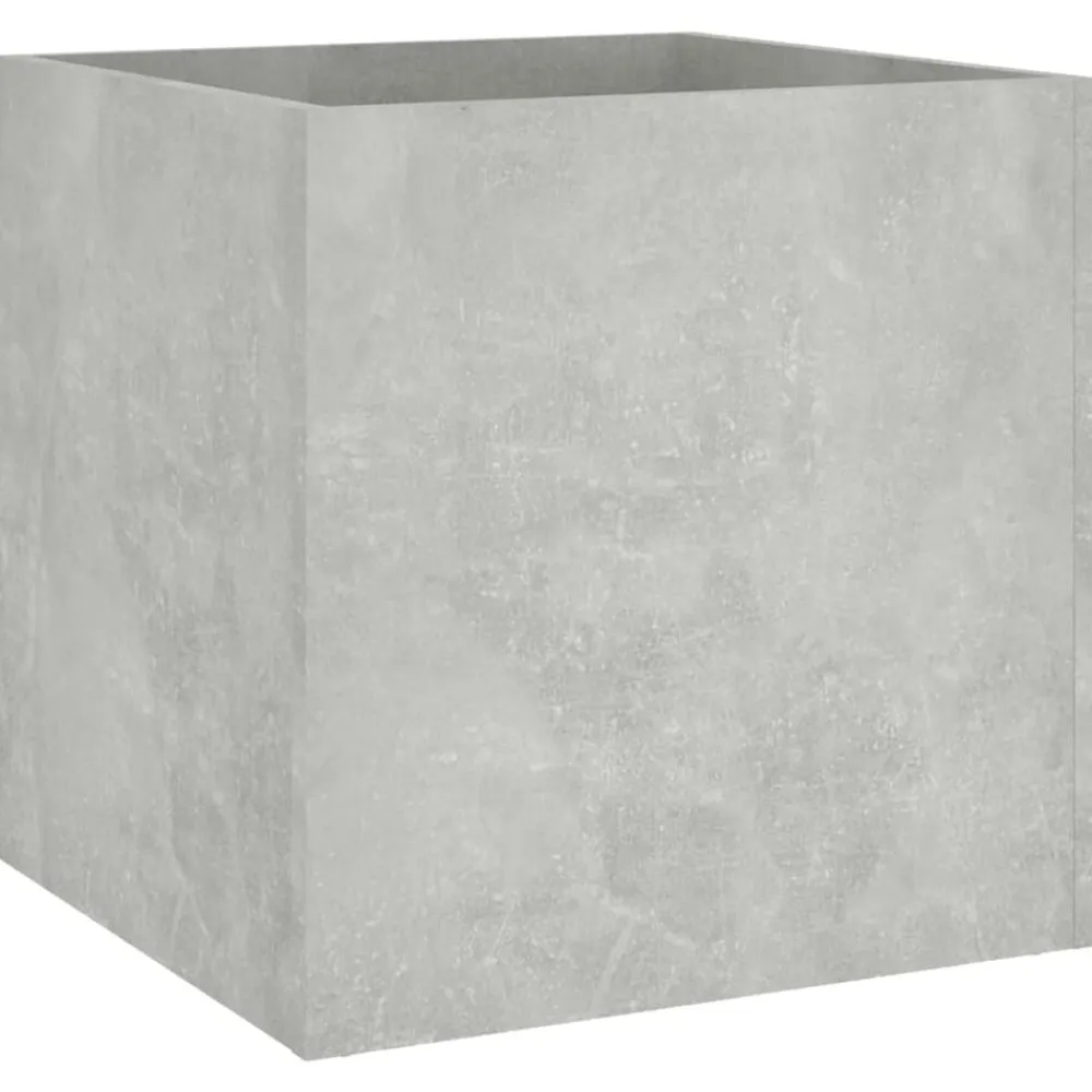 vidaXL Bancos-Juego de muebles recibidor madera contrachapada hormigón gris