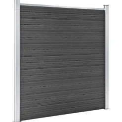 vidaXL Vallas De Jardín-Juego de paneles de valla WPC 353x186 cm