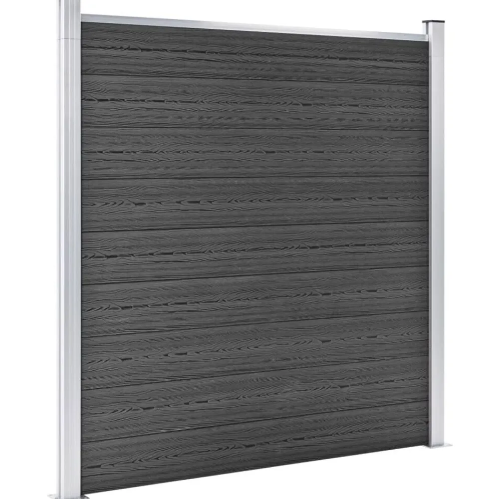 vidaXL Vallas De Jardín-Juego de paneles de valla WPC 526x186 cm