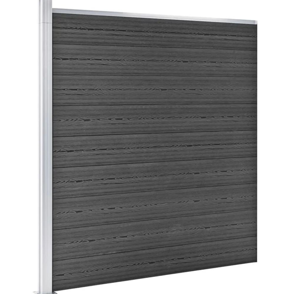 vidaXL Vallas De Jardín-Juego de paneles de valla WPC 526x186 cm