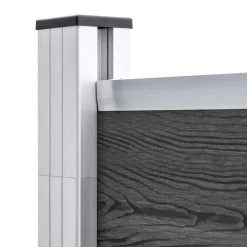 vidaXL Vallas De Jardín-Juego de paneles de valla WPC 526x186 cm