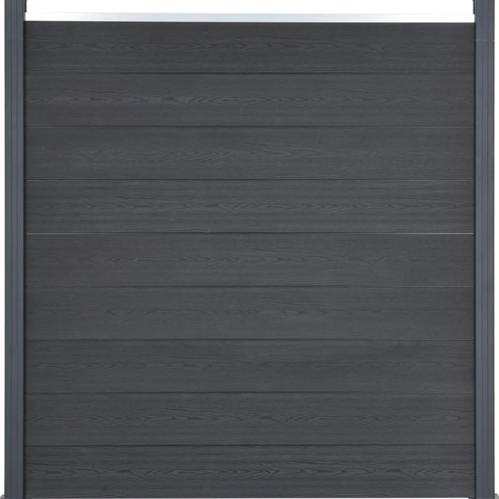 vidaXL Vallas De Jardín-Juego de paneles de valla WPC 180x186 cm