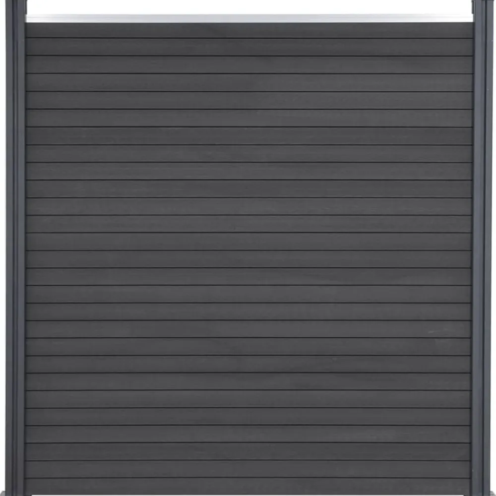 vidaXL Vallas De Jardín-Juego de paneles de valla WPC 180x186 cm