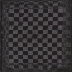 vidaXL Juego de paños 10 unidades algodón Negro y gris Sale