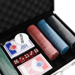 vidaXL Juegos-Juego de póker 300 piezas 4 g