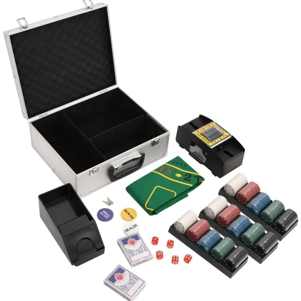 vidaXL Juegos-Juego de póker 300 piezas 4 g