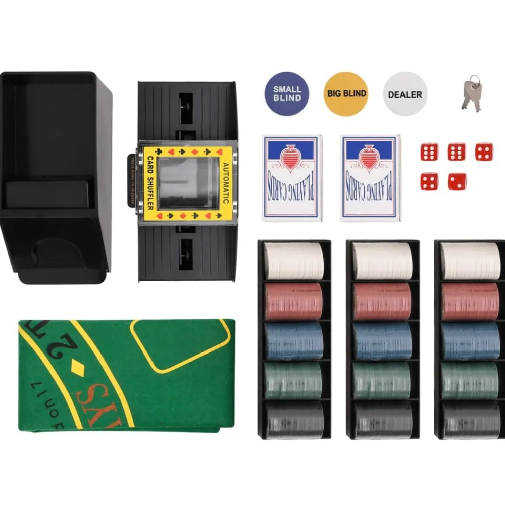 vidaXL Juegos-Juego de póker 300 piezas 4 g