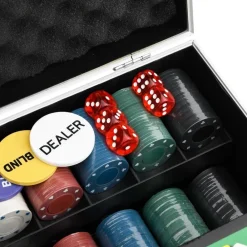 vidaXL Juegos-Juego de póker 300 piezas 4 g