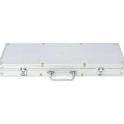 vidaXL Juego de Póker con 500 fichas láser maletín de aluminio