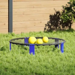 vidaXL Juego de red redonda 3 pelotas y bomba extra Ø90x20 cm