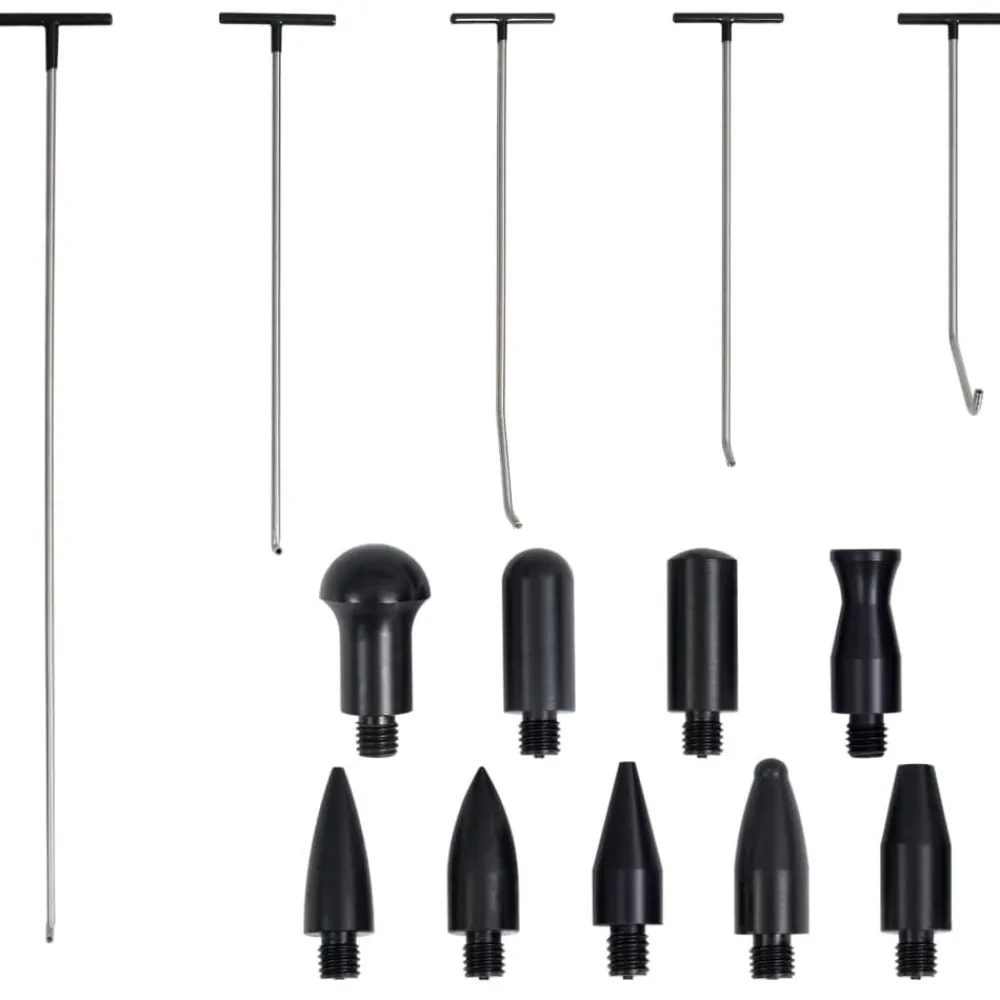 vidaXL Juego de reparación de abolladuras 5 piezas acero inoxidable Discount