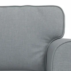 vidaXL Juego de Sofá 2 pcs 215 x 82 x 80 cm tela Gris claro Hot
